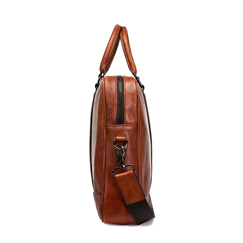 LuxuryLeather Men's Travel Bag