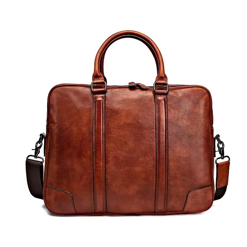 LuxuryLeather Men's Travel Bag