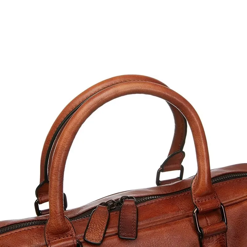 LuxuryLeather Men's Travel Bag