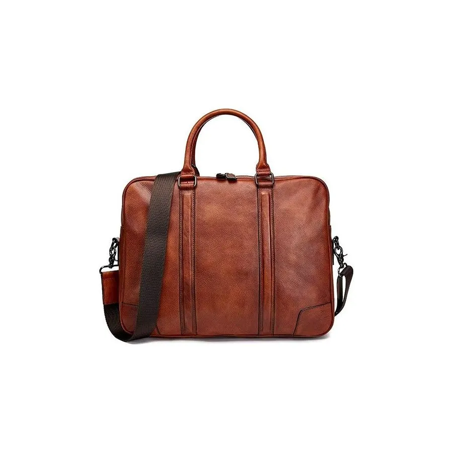 LuxuryLeather Men's Travel Bag