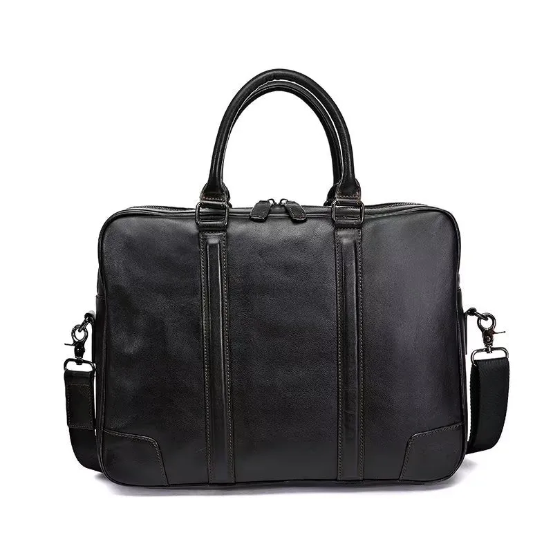 LuxuryLeather Men's Travel Bag