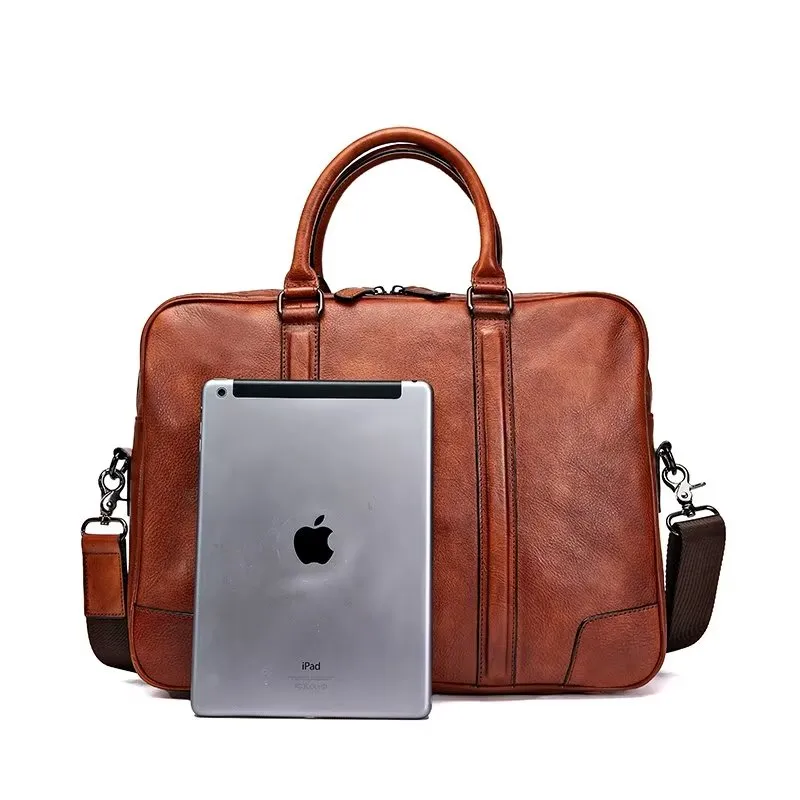 LuxuryLeather Men's Travel Bag