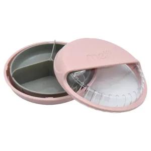 Melii Spin 3 Compartment Snack Container (Pink)