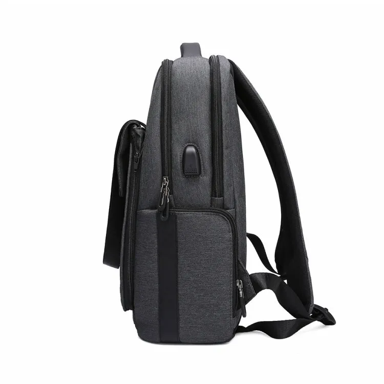 Men Backpack Multifunctional Anti-theft Removable Front Pocket 15.6 Inch Laptop Backpack(Light Grey)