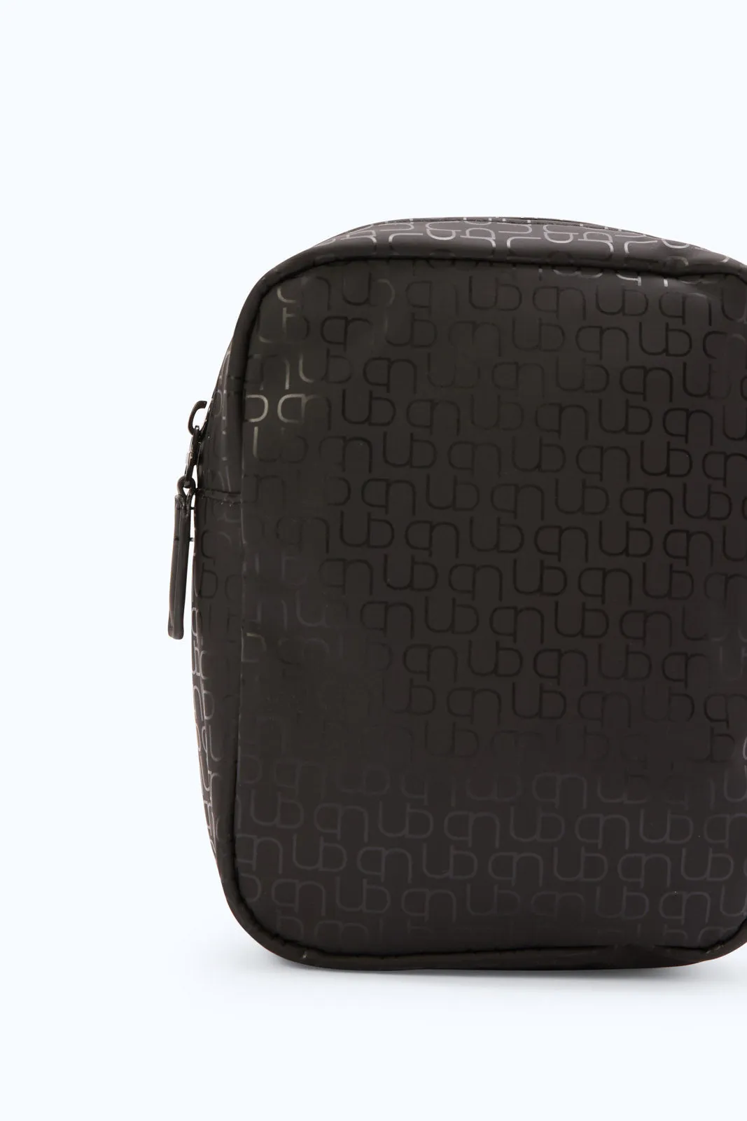 Men Black Printed Messenger Bag