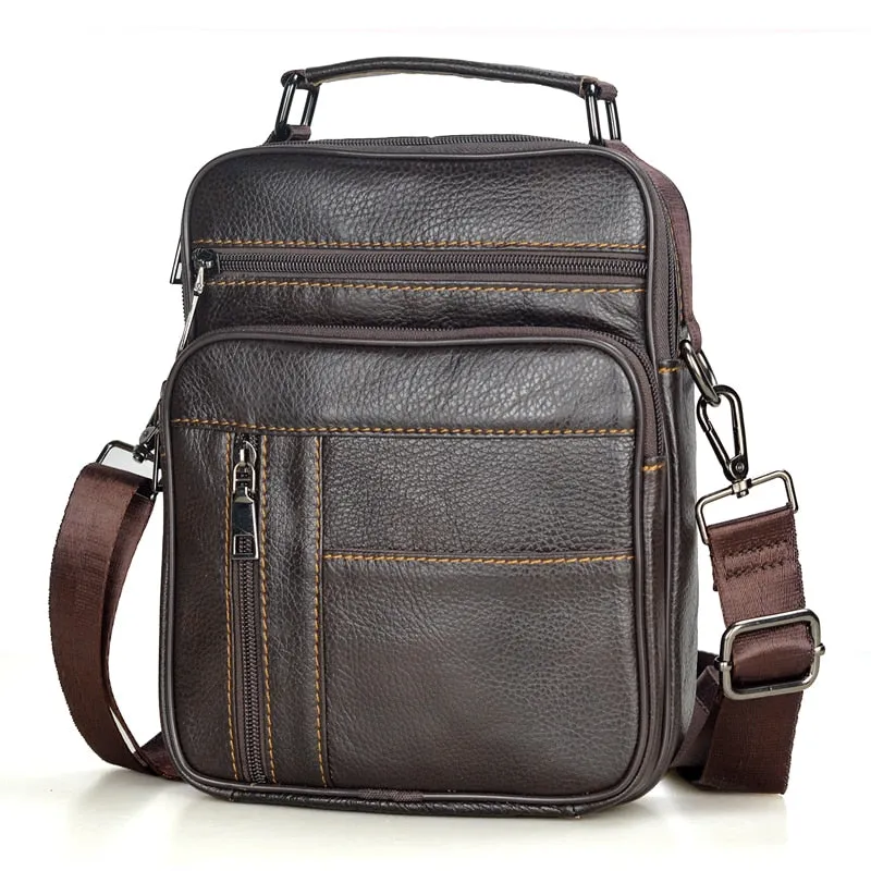 Men Genuine Leather Shoulder Bag