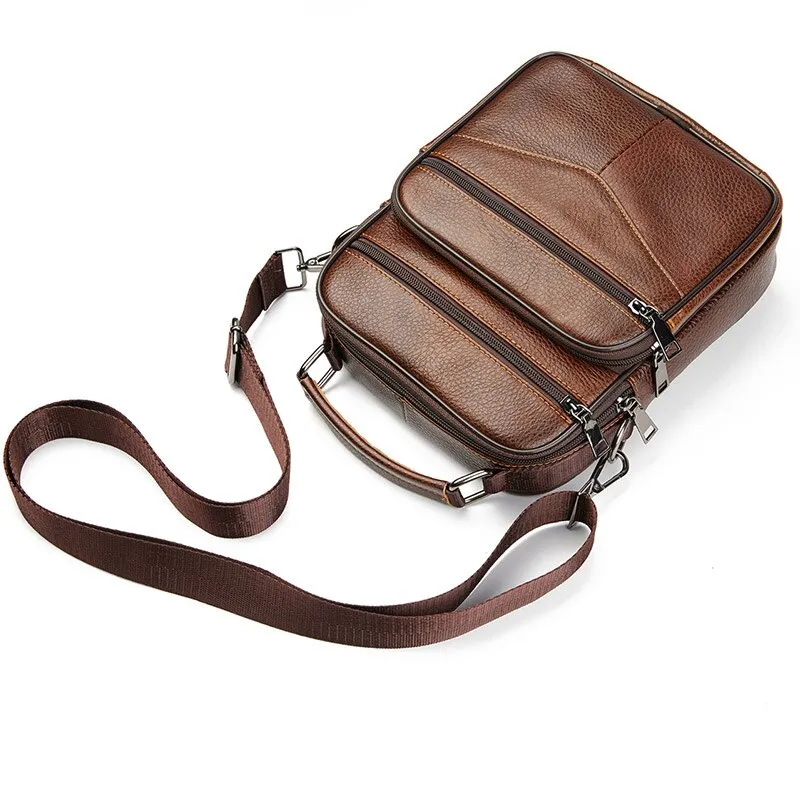 Men Genuine Leather Shoulder Bag