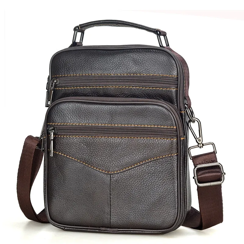 Men Genuine Leather Shoulder Bag