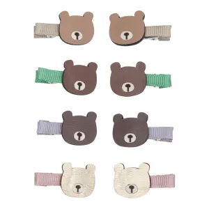 Mimi & Lula - Billy Bear mini hair clips - set of 8