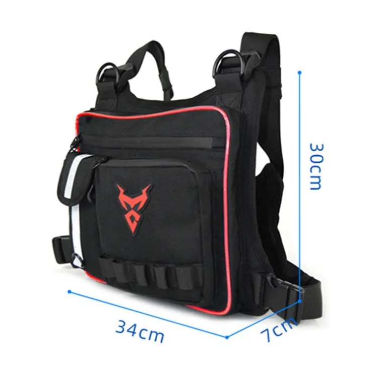 MOTOCENTRIC MC0120 Outdoor Motorcycle Riding Waterproof and Wear-resistant Chest Bag(Red)