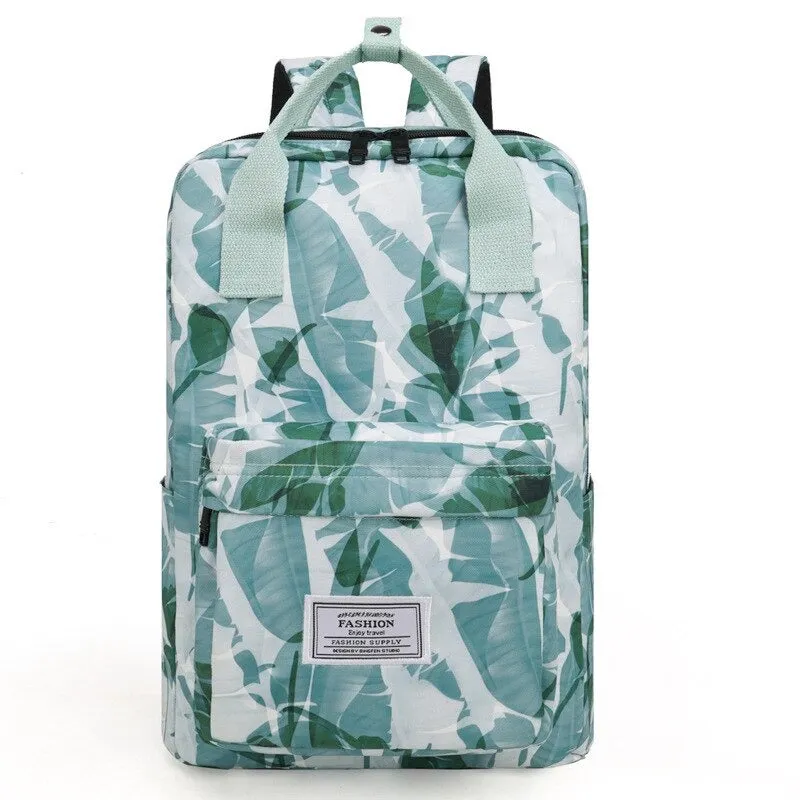 Oxford Printed Waterproof Backpacks For Girls