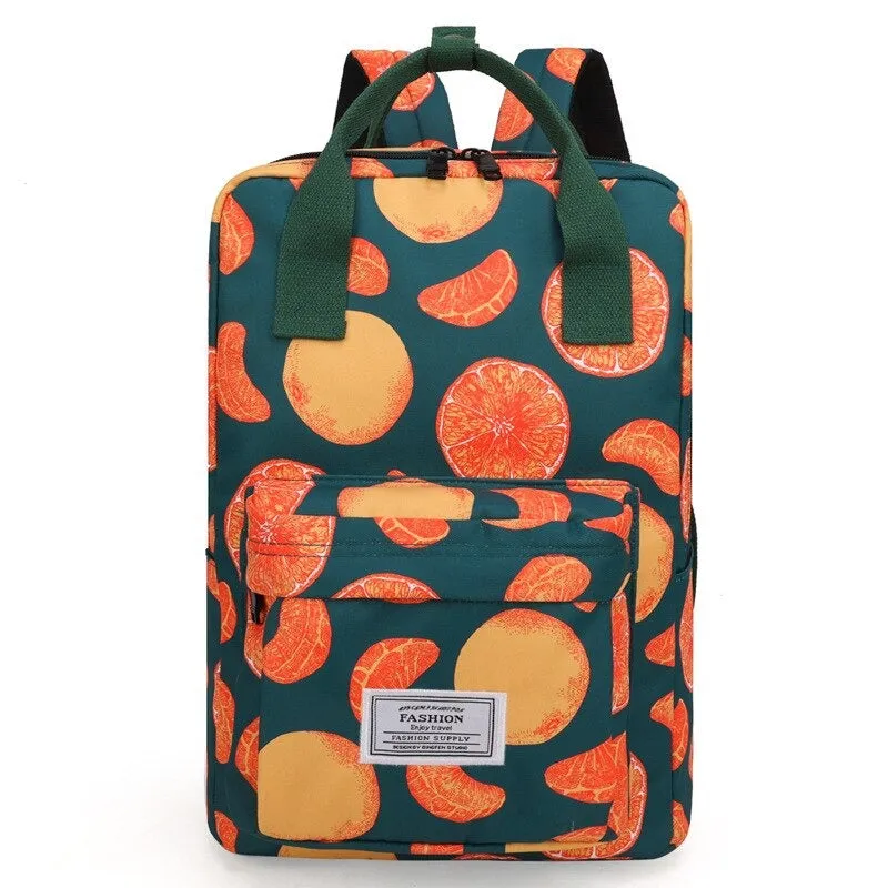 Oxford Printed Waterproof Backpacks For Girls