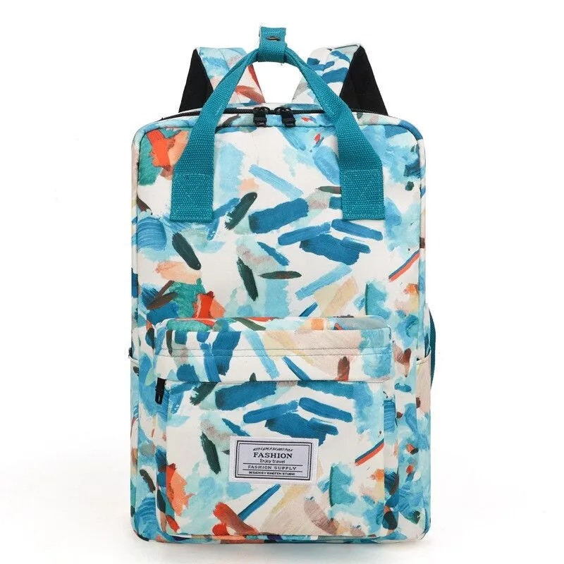 Oxford Printed Waterproof Backpacks For Girls