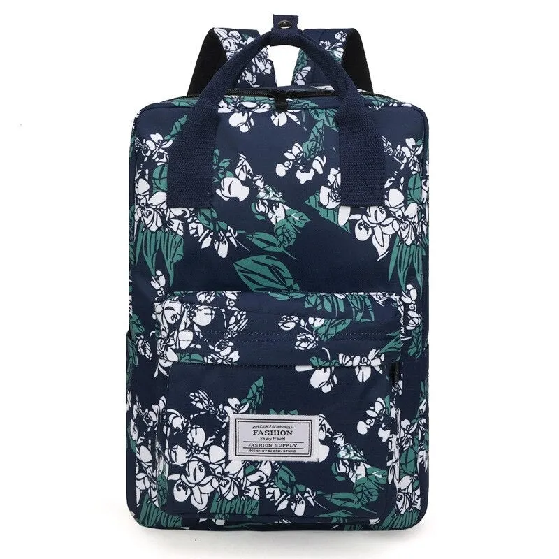 Oxford Printed Waterproof Backpacks For Girls