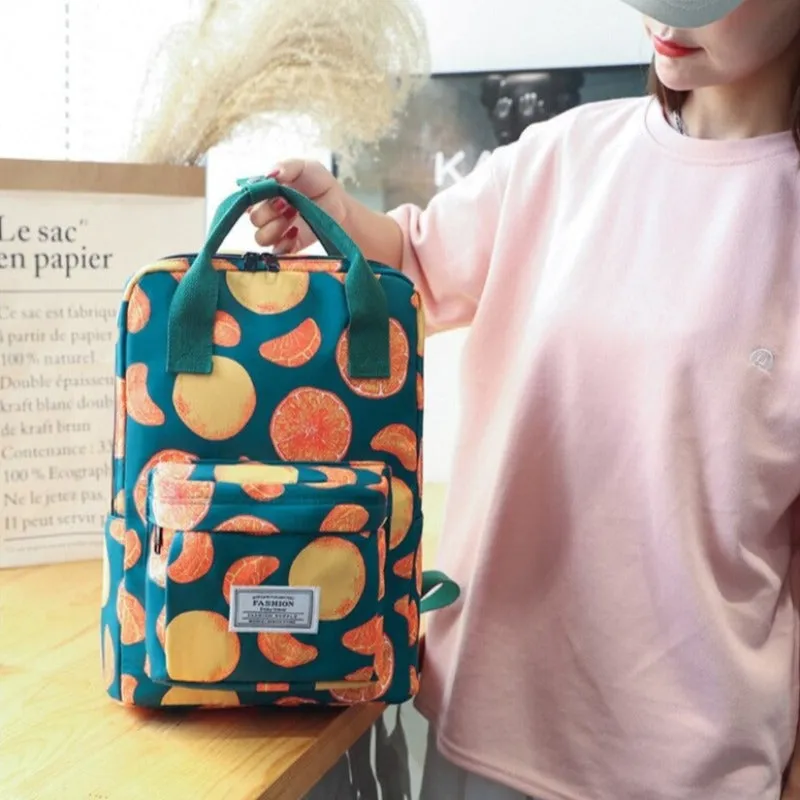 Oxford Printed Waterproof Backpacks For Girls