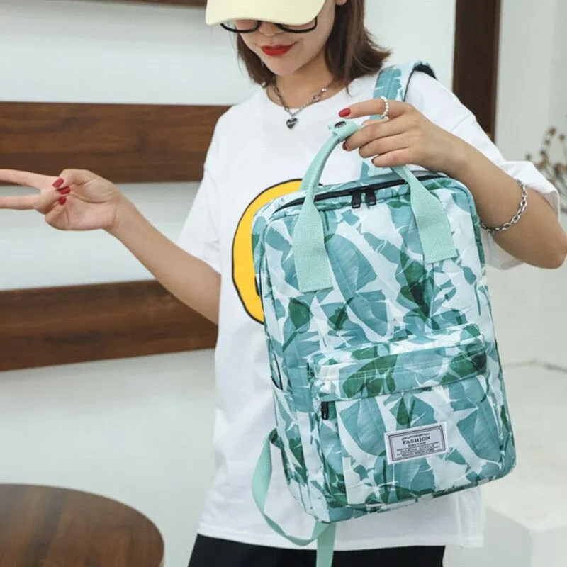 Oxford Printed Waterproof Backpacks For Girls