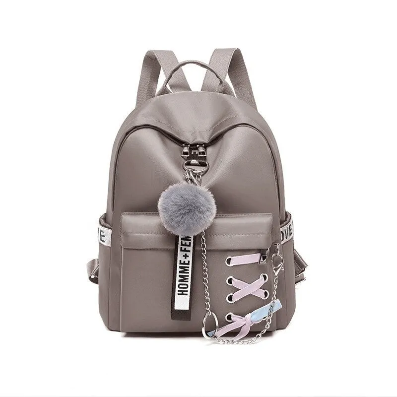 Oxford Retro Waterproof Shoulder Backpacks For Girls