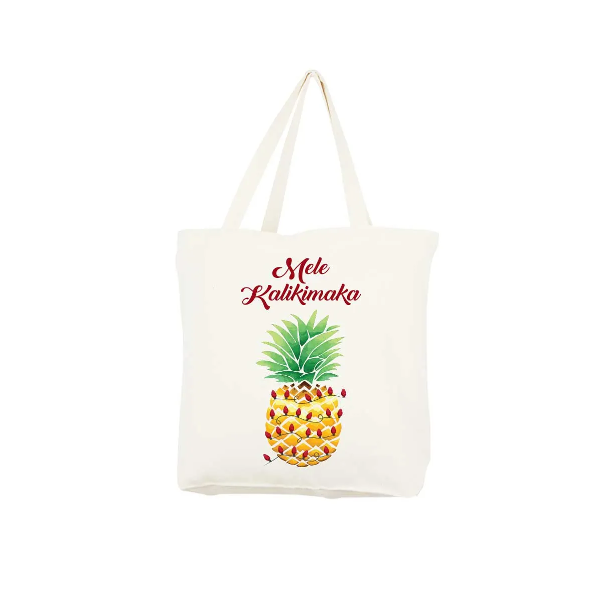 Pineapple Lights Mele Kalikimaka Tote