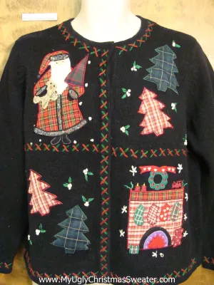 Plaid and Crafty Ugliest Christmas Sweater