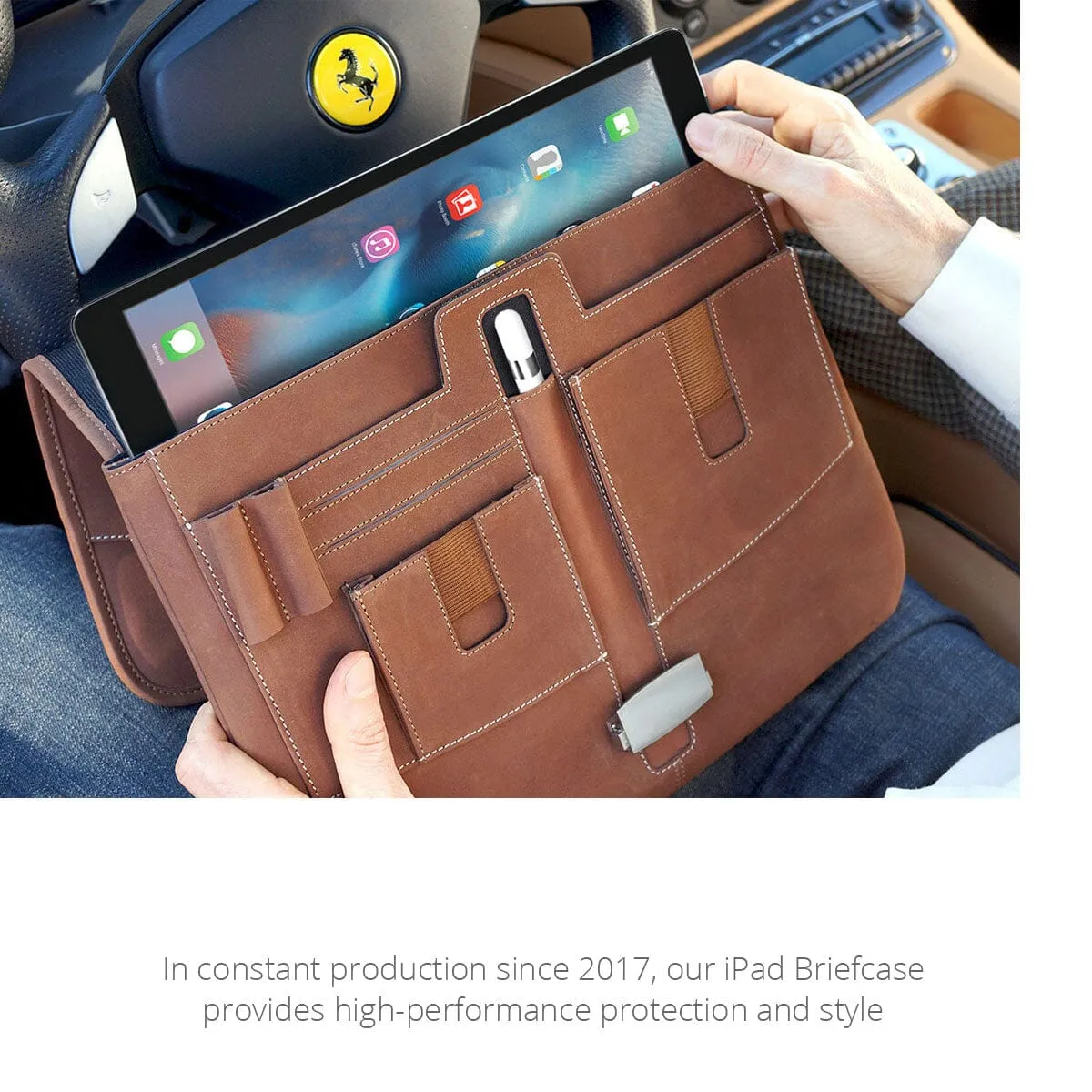 Premium Leather iPad Pro Briefcase