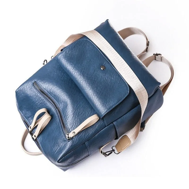 PU Leather Female Fashion Backpack