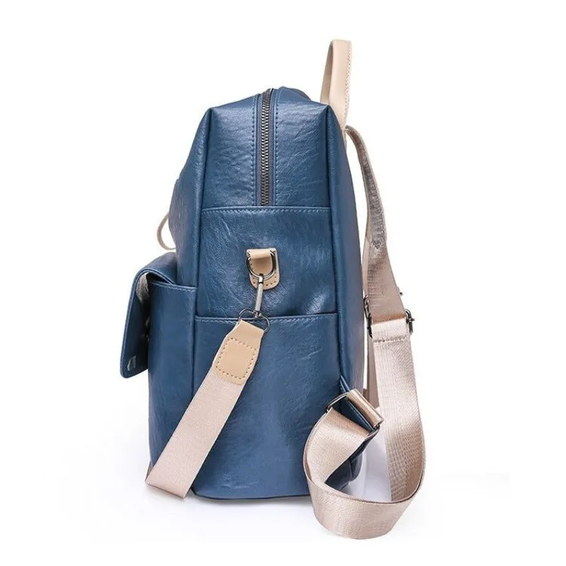 PU Leather Female Fashion Backpack