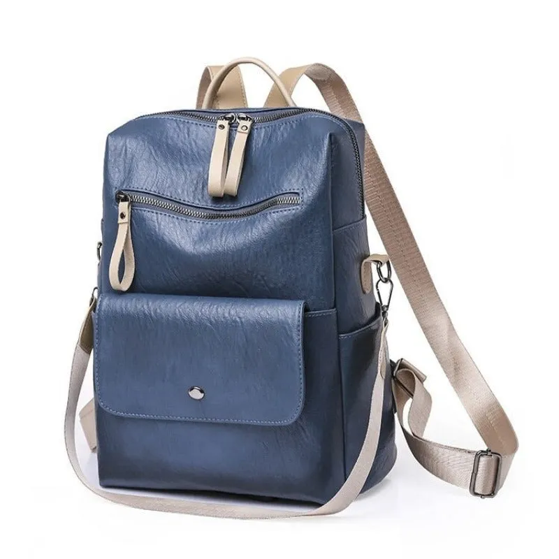 PU Leather Female Fashion Backpack