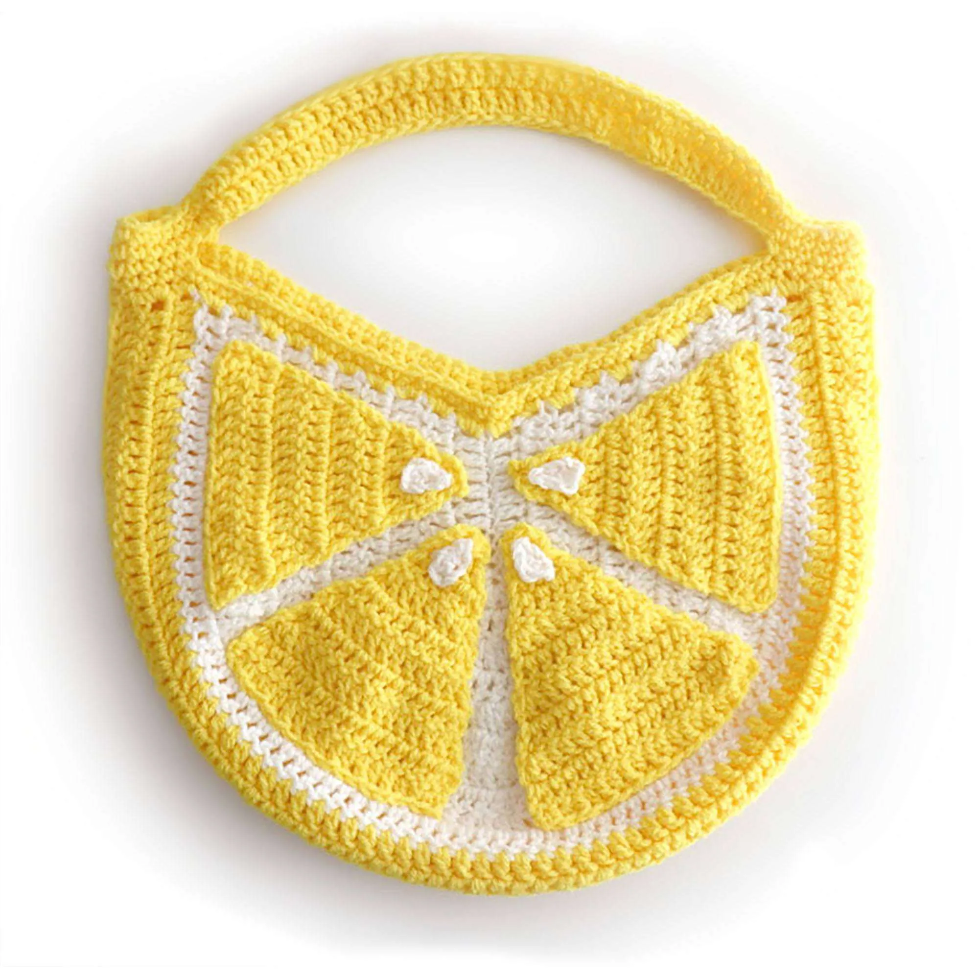 Red Heart Crochet Lemon Tote