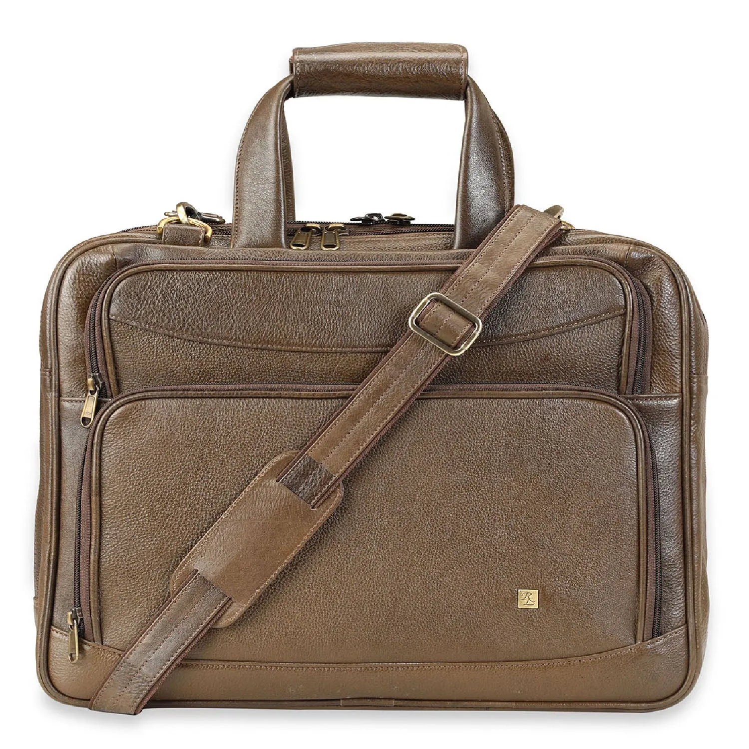 RL Leather Laptop Messenger Office 16inch Bag for Men