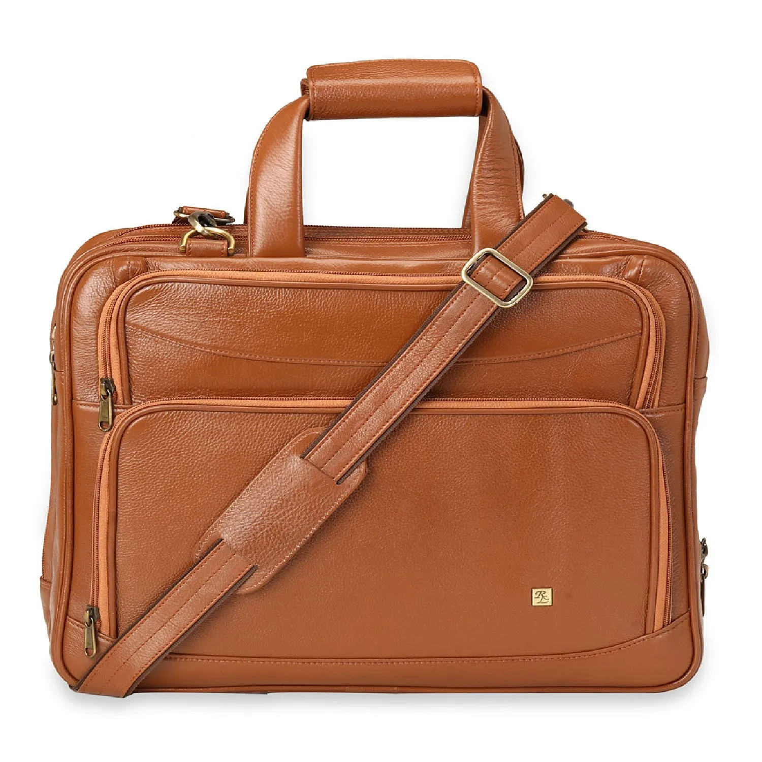 RL Leather Laptop Messenger Office 16inch Bag for Men