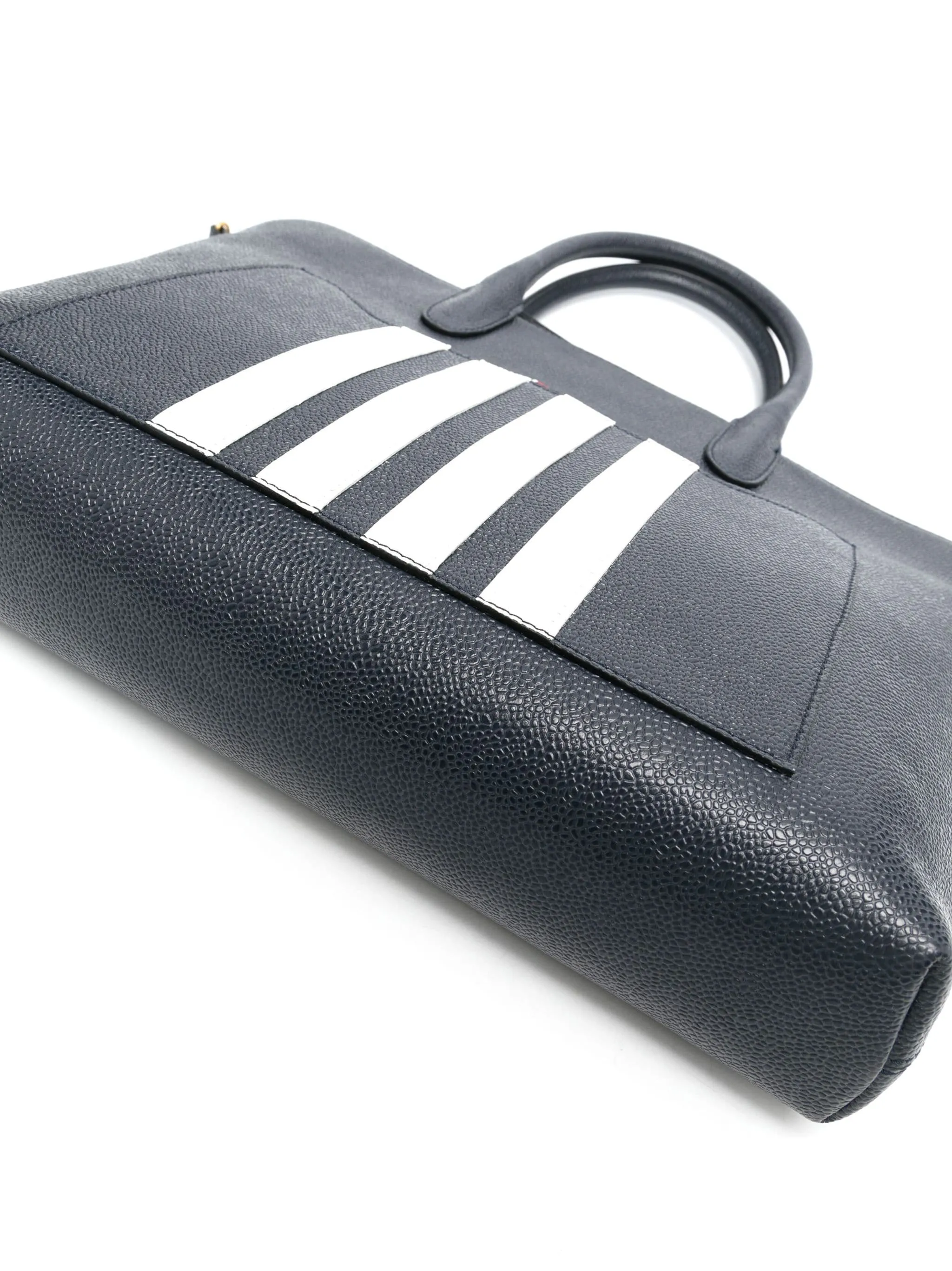 Slim Briefcase With 4 Bar Stripes