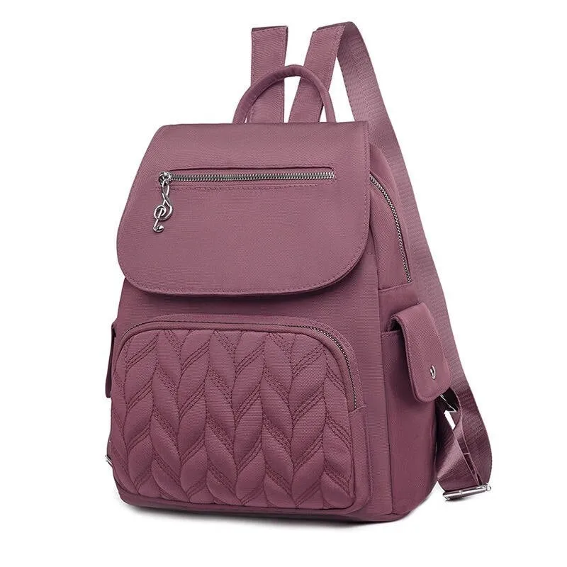 Solid Color Women Shoulder Backpacks