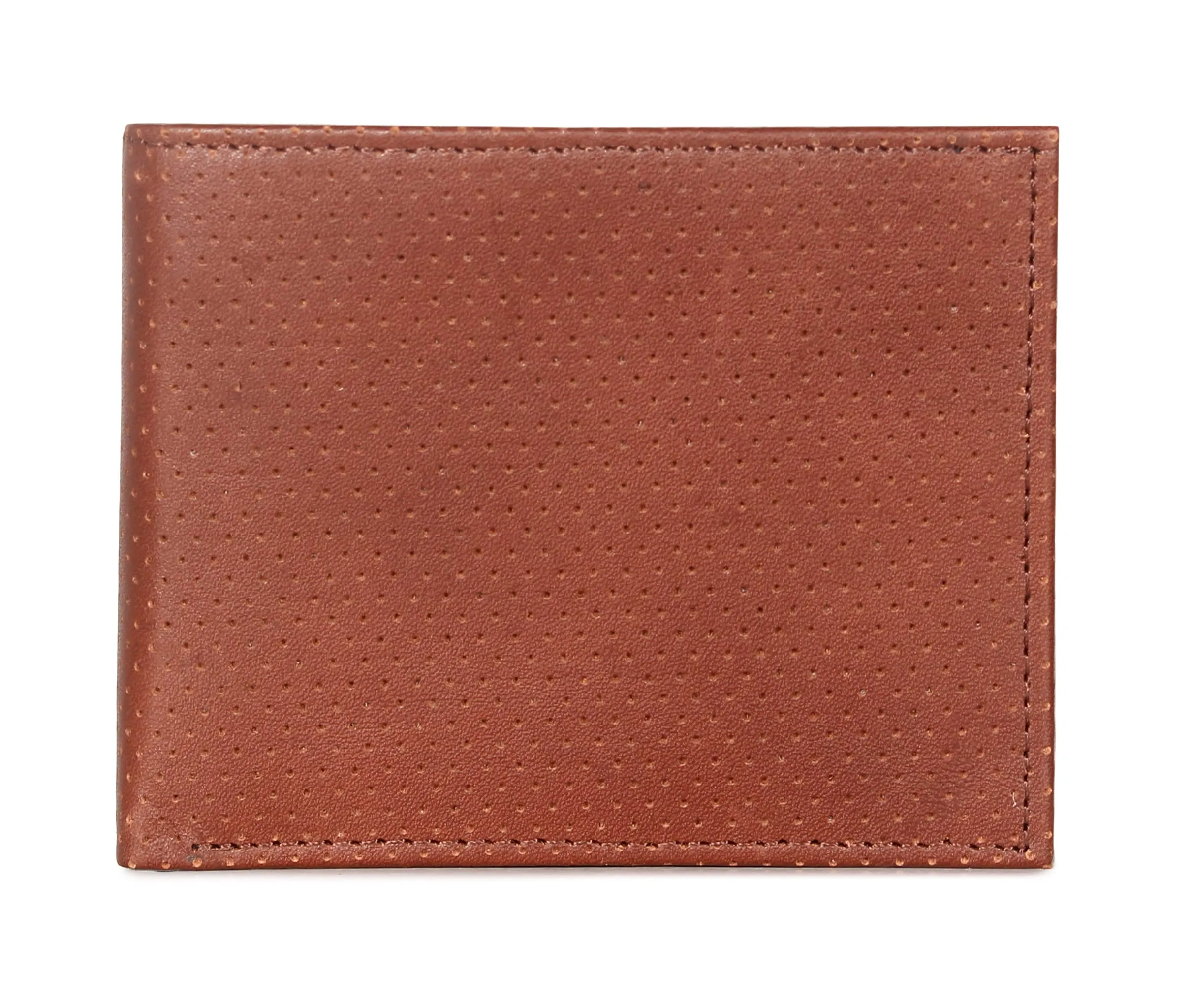 THE CLOWNFISH RFID Protected Genuine Leather Bi-Fold Wallet for Men with Multiple Card Slots, Coin Pocket & ID Window (Tan)