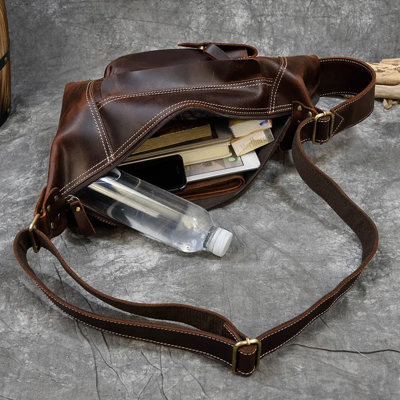 Unique Leather Travel Backpack Travel