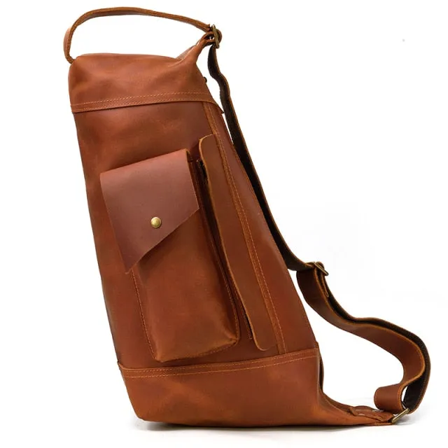 Unique Leather Travel Backpack Travel