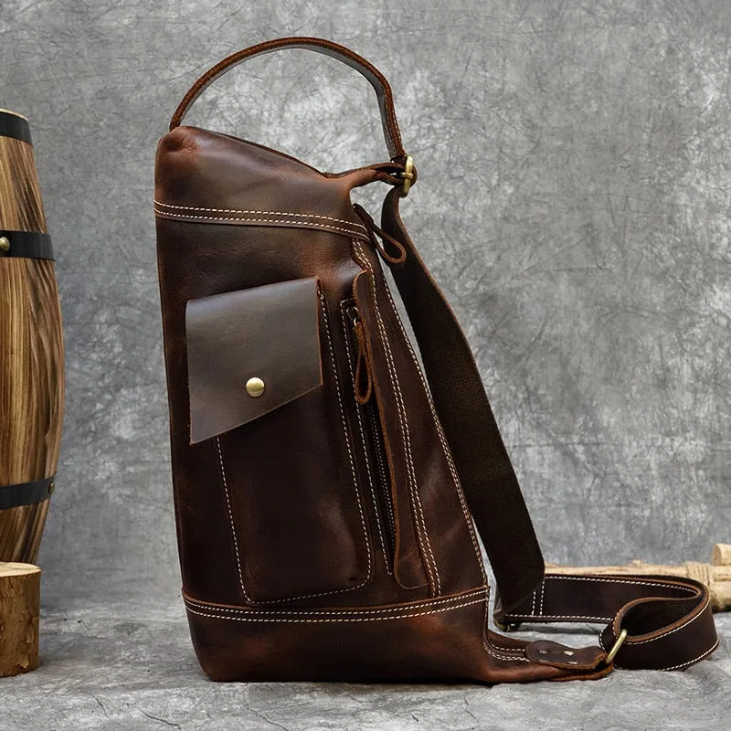 Unique Leather Travel Backpack Travel