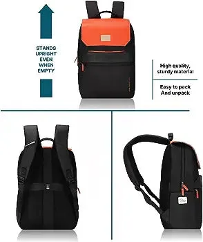 uppercase|matrix professional backpack 08 orange and black|school bag