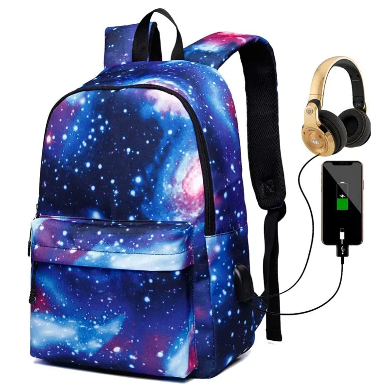 USB Charging Travel Backpacks For Girls