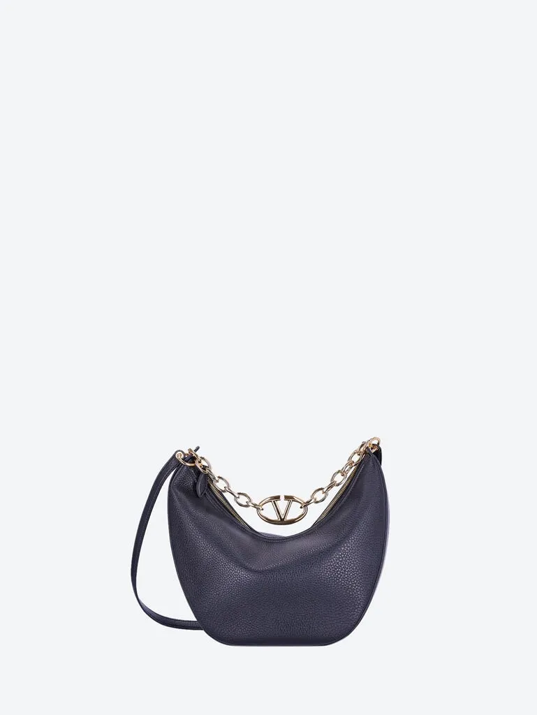 Vlogo leather moon bag