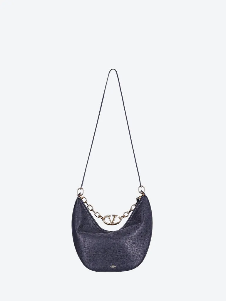 Vlogo leather moon bag