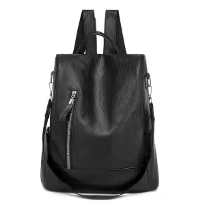 Women's Leather Large Capacity Backpacks