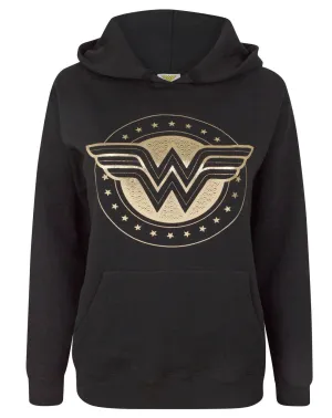 Wonder Woman Foil Shield Women's Hoodie